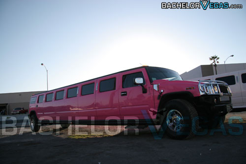 Vegas pink hummer limousine