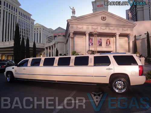 Las Vegas bachelor party limo