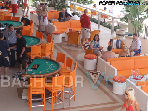 Encore Beach Club blackjack tables