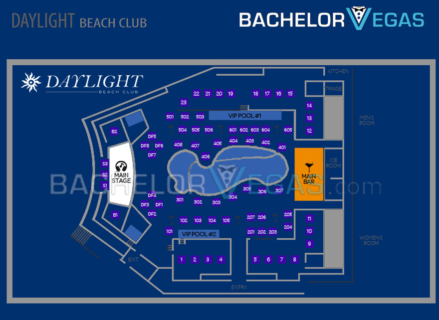 daylight pool table map