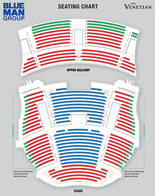 Blue Man Group show seating